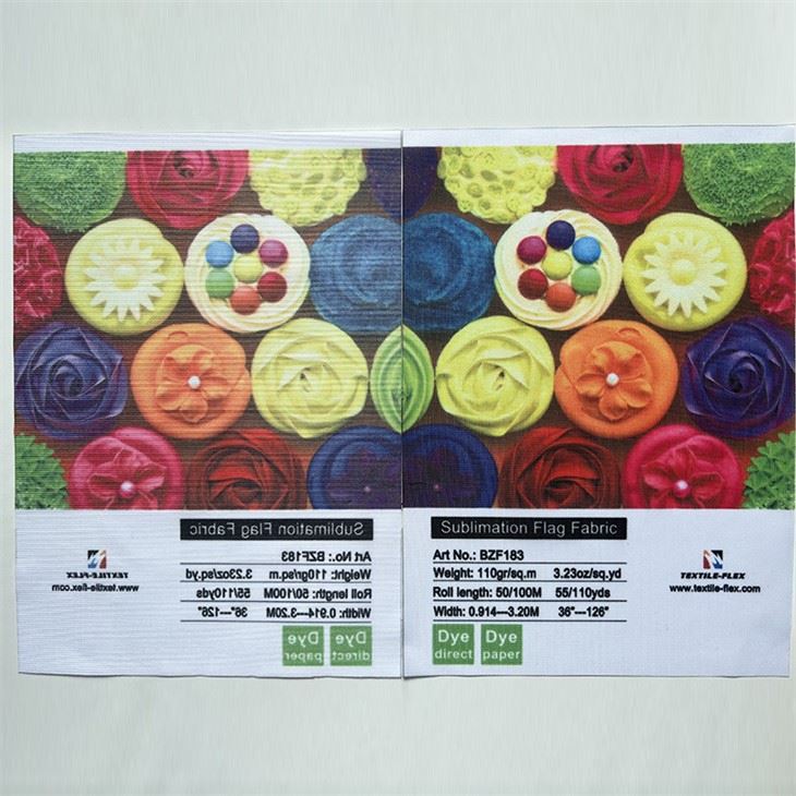 110gsm Knitted Polyester Flag Fabric
