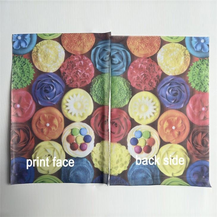 Mirror Image Flag Banner Material  